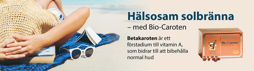 hälsosam solbränna med bio-caroten